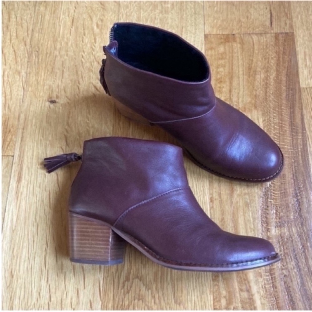 TOMS Carpe Diem Leather Block heel Ankle boots